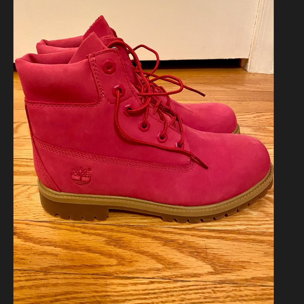 Pink Timberland Boots - Great Condition